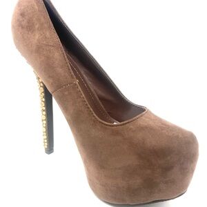 Dressy high heel blush color shoes new in box sizes 7.5-8-10